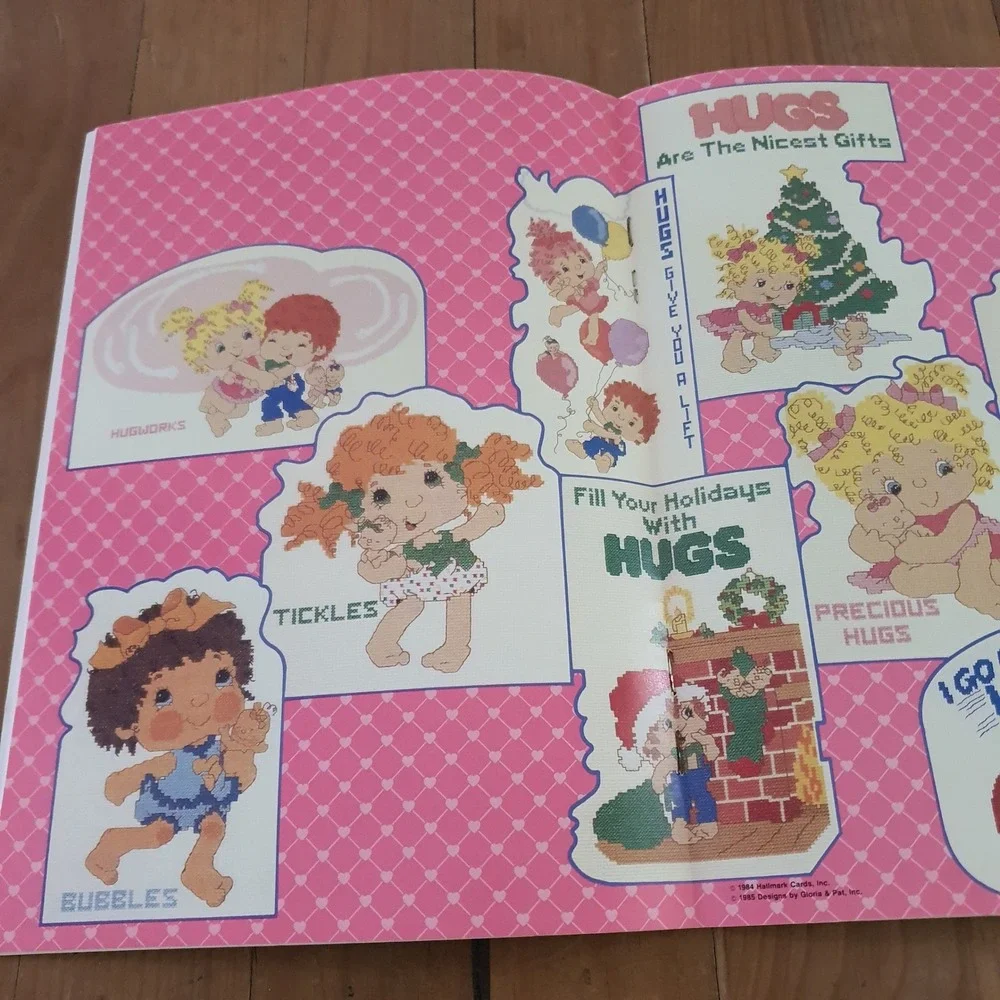 Vintage 1985 Hugga Bunch Cross Stitch Pattern Book 38 Gloria & Pat Hallmark